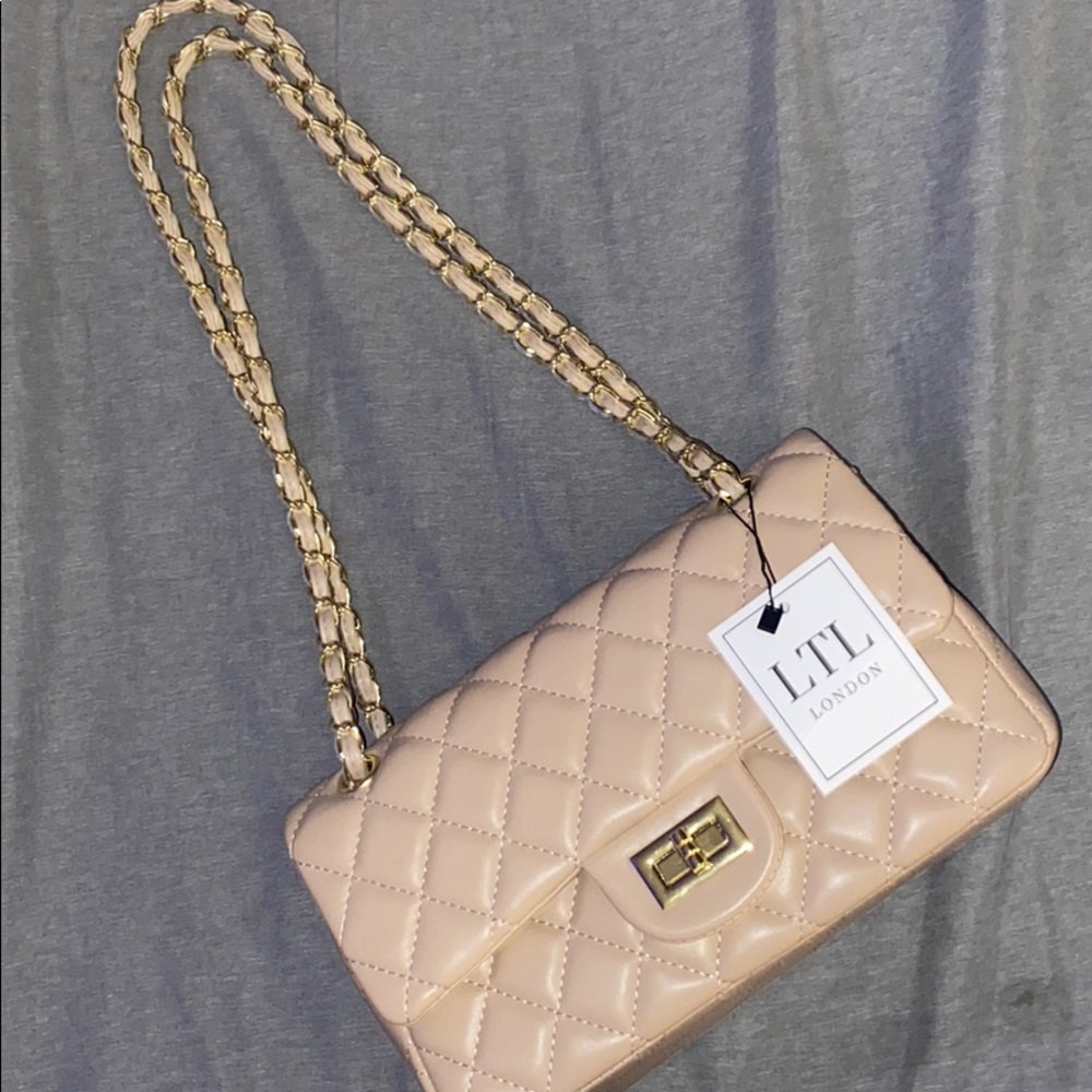 LTL London medium classic Flap bag (beige)